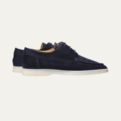 Men's Suede Slip On Loafers Classic Brown
