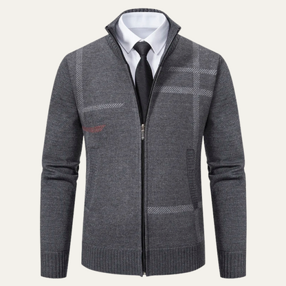 Men's Full Zip Knit Cardigan - Vonnera