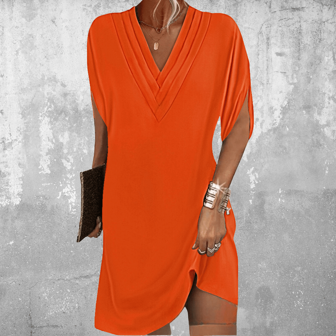Women's V-Neck Dress Tummy Control