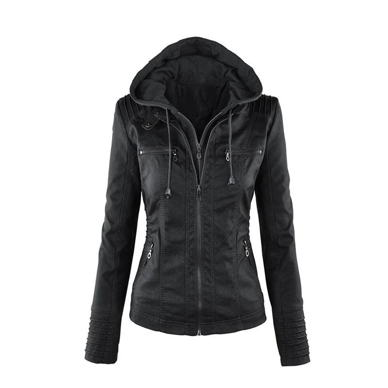 Women's Leather Summer Jacket Lightweight Brown - Vonnera