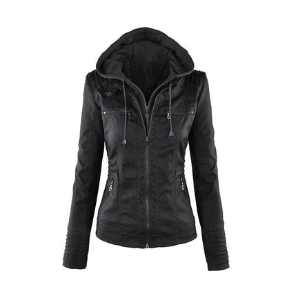 Women's Leather Summer Jacket Lightweight Brown - Vonnera
