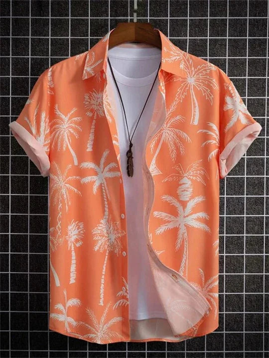 Men's Hawaiian Shirt 3D Floral Print Vibrant