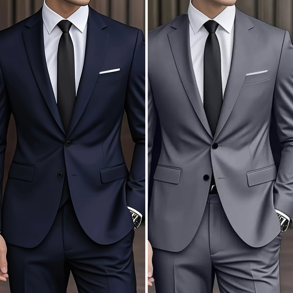 Men's Two Piece Suit Single Breasted Notch Lapel