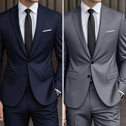 Men's Two Piece Suit Single Breasted Notch Lapel