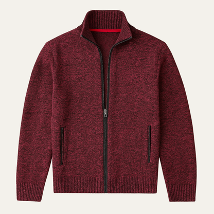 Men's Thick Knitted Fleece Cardigan Full Zip - Vonnera