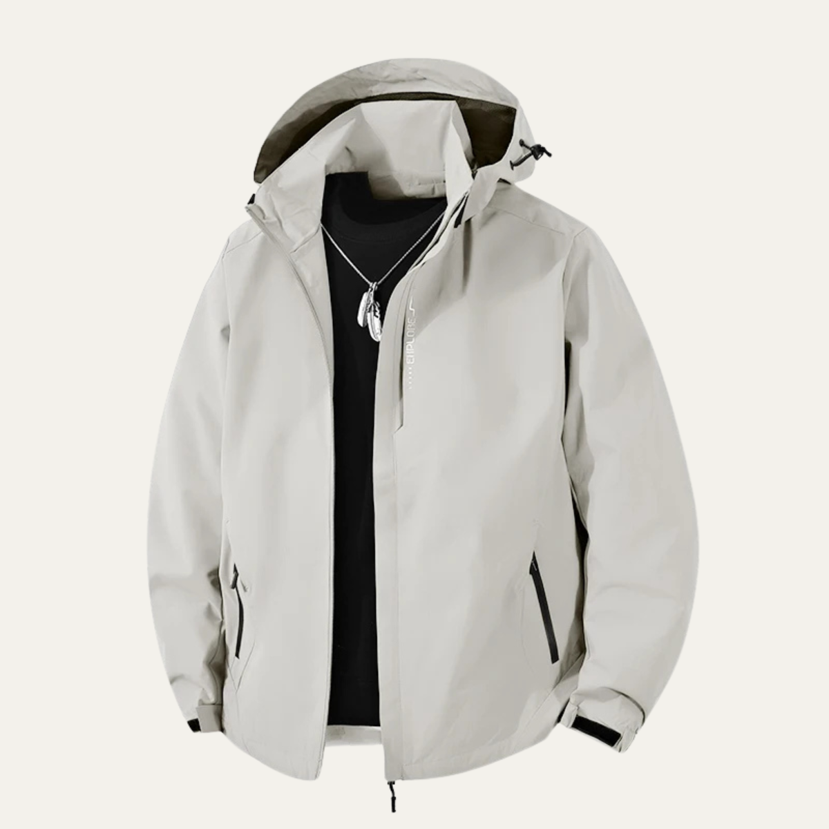 Waterproof Softshell Rain Jacket Windproof Hooded Outdoor Coat