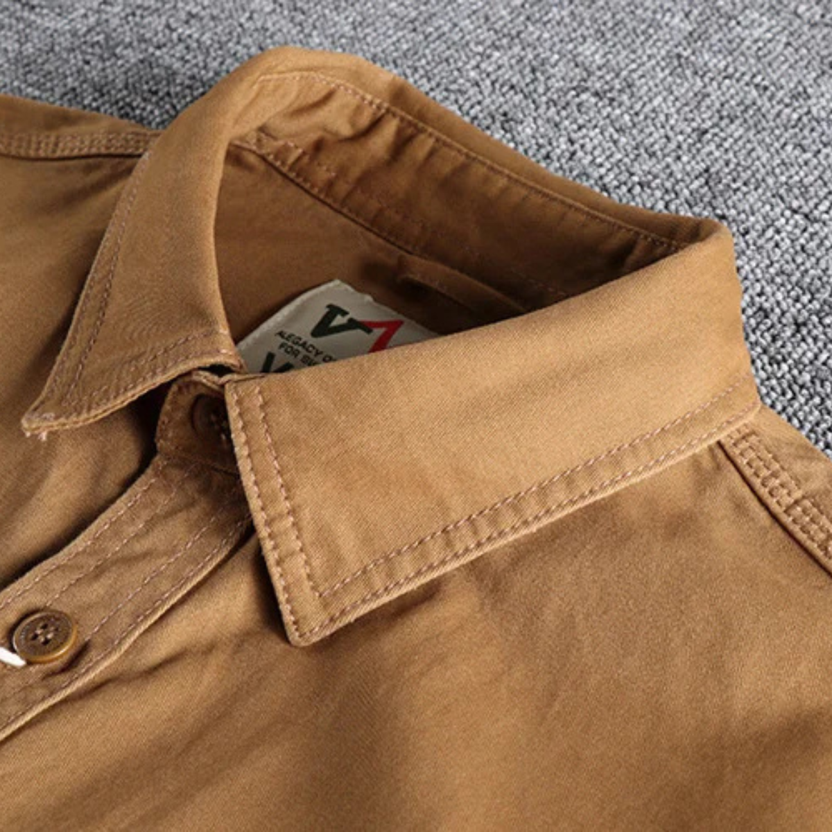 Men's Canvas Cargo Shirt Jacket