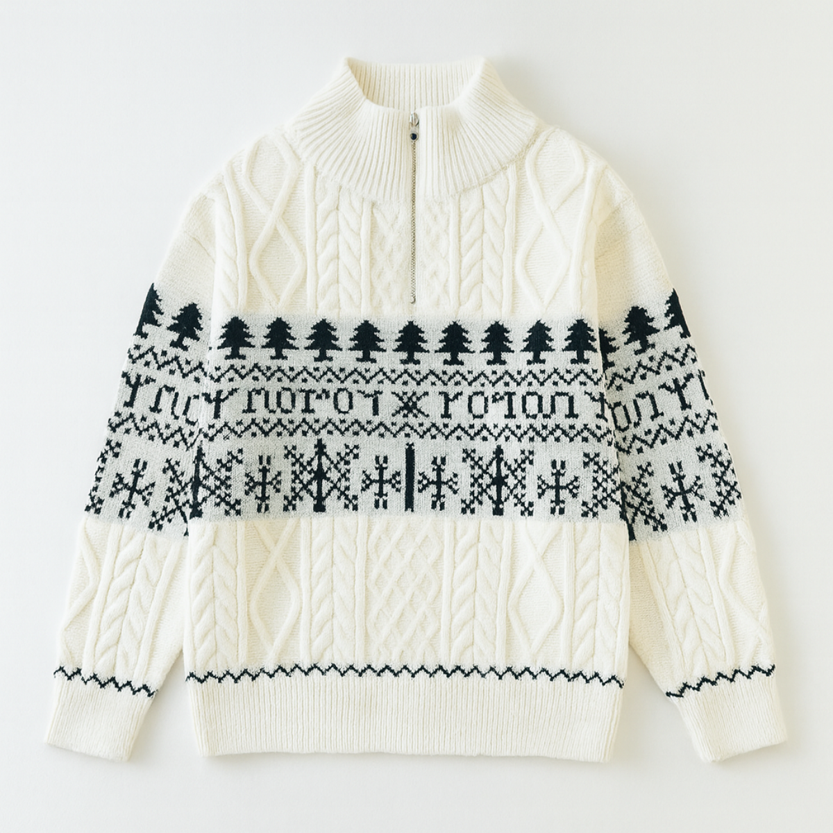 Men's Nordic Pattern Knitted Jacket - Vonnera