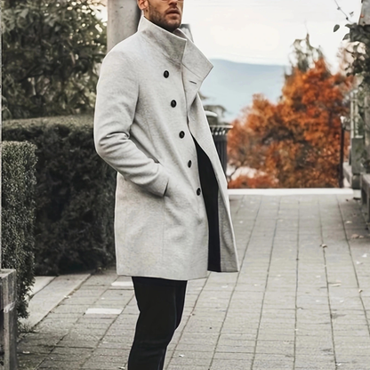 Men's Wool Blend Overcoat Thickened Winter Coat