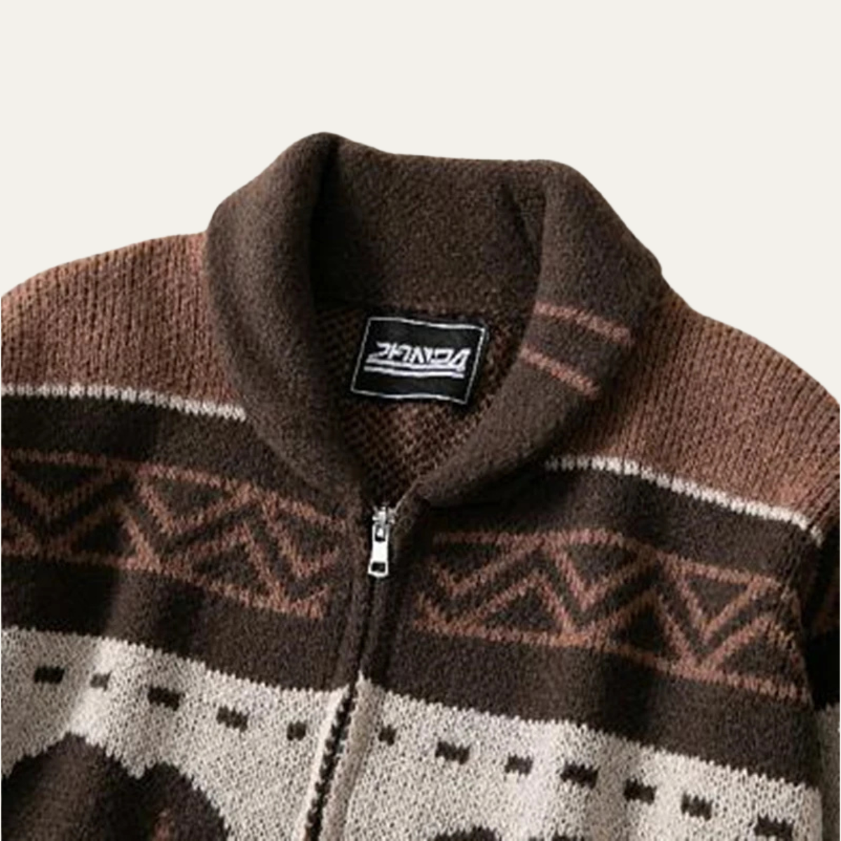 St Andrews Men's Buffalo Print Cardigan