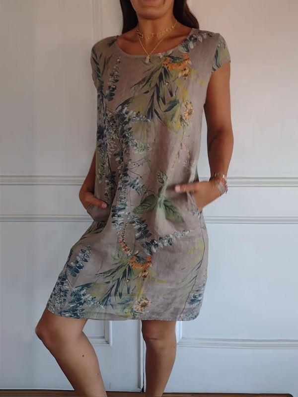 Women's Round Neck Comfortable Dress