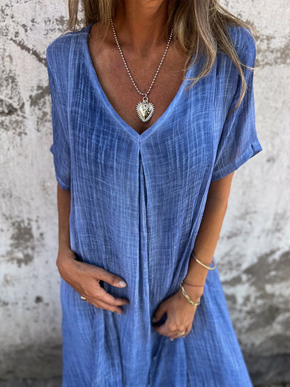 Women's Maxi Dress Flowy Draped Garnet Cocktail