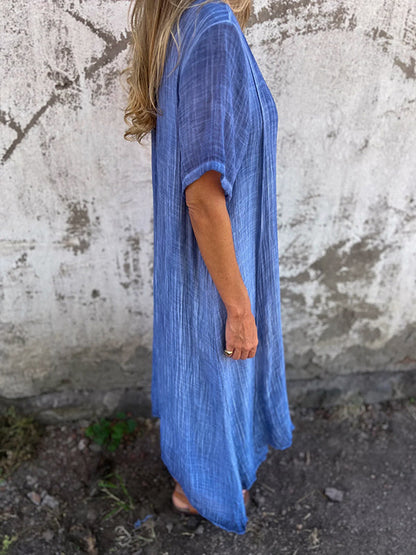 Garnet | Women's Flowy Draped Maxi Dress Cocktail
