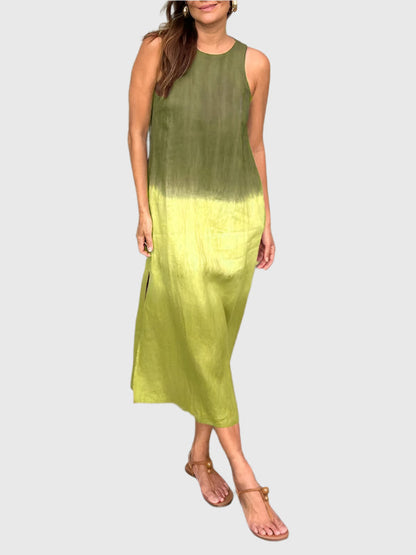 Women's Sleeveless Maxi Dress Round Neck