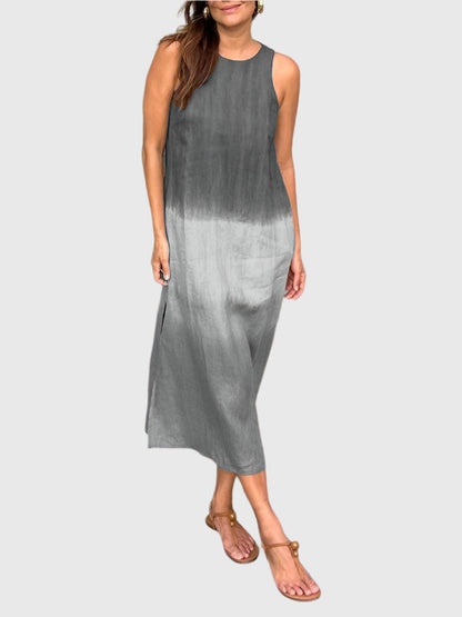 Women's Sleeveless Maxi Dress Round Neck