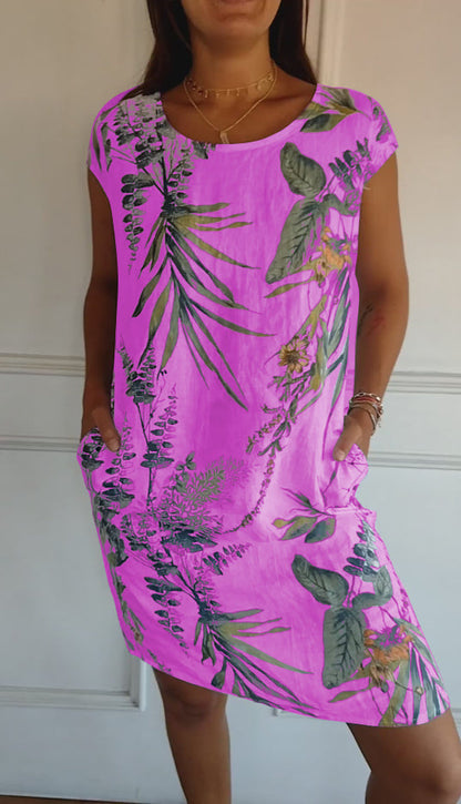 Women's Round Neck Comfortable Dress