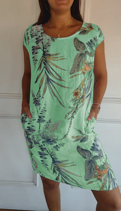 Women's Round Neck Comfortable Dress