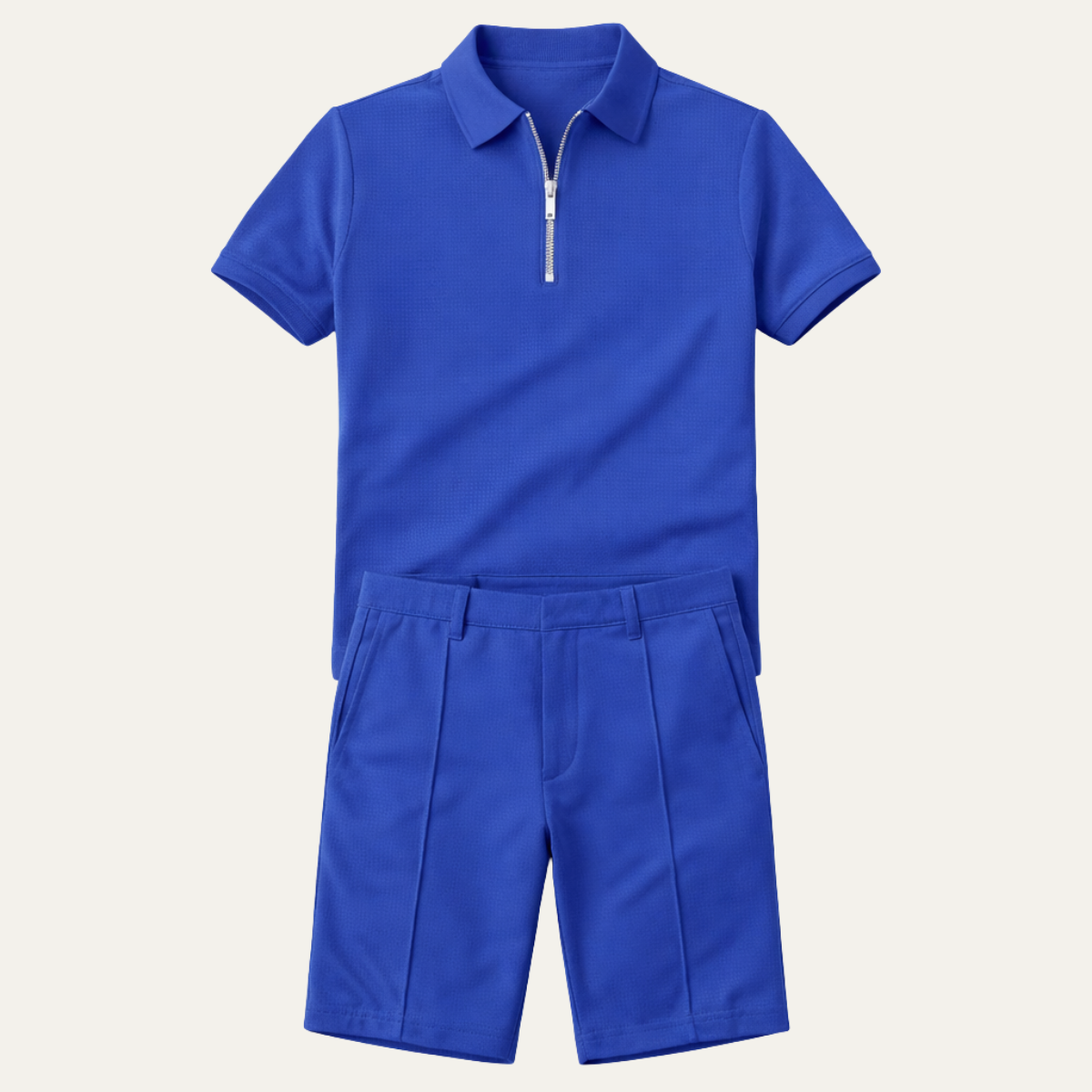 Men's Summer Beach Polo Shirt And Shorts Set - Vonnera