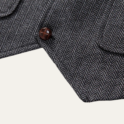 Men's Tweed Waistcoat With Pocket Watch Chain