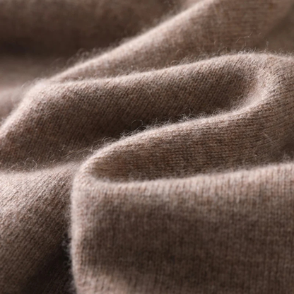 Men's Wool Quarter Zip Sweater Soft Knit
