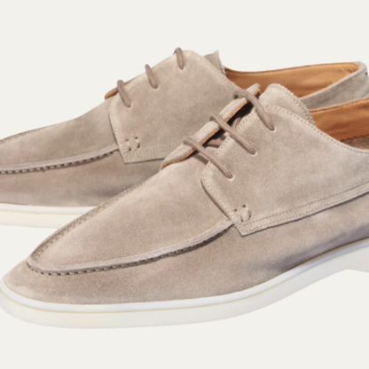 Men's Suede Slip On Loafers Classic Brown