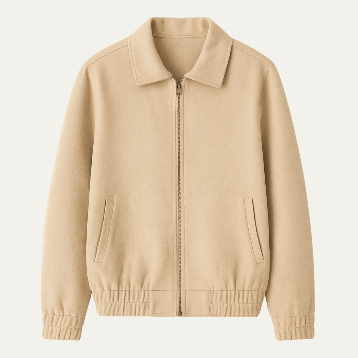 Men's Wool Zip Up Jacket - Vonnera