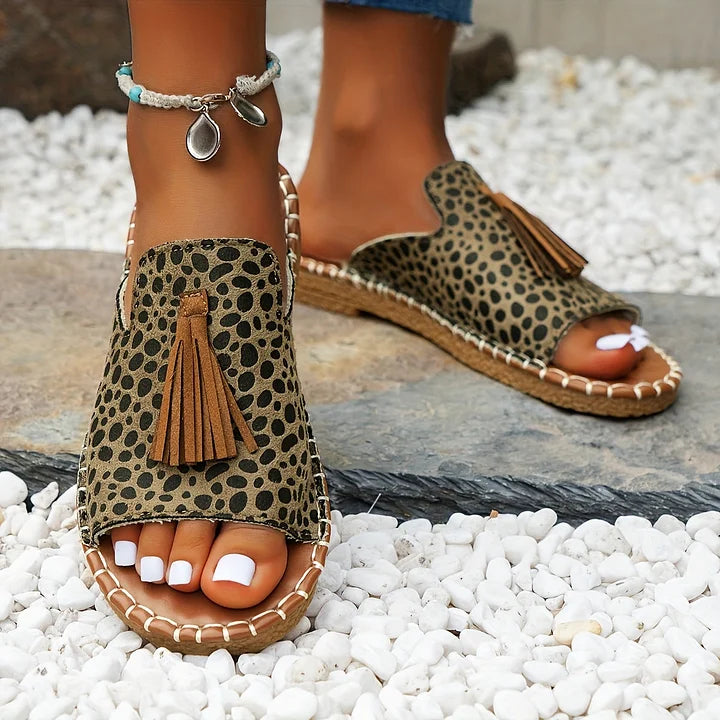 Women's Open-Toe Sandals Tassel Detail