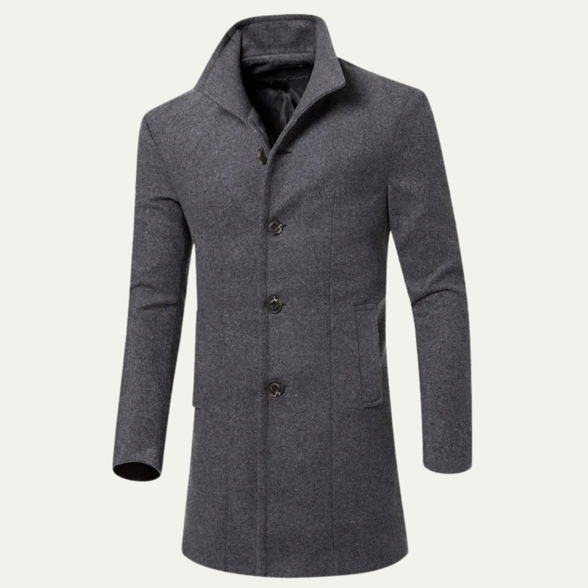 Men's Wool Blend Overcoat Smart Casual - Vonnera
