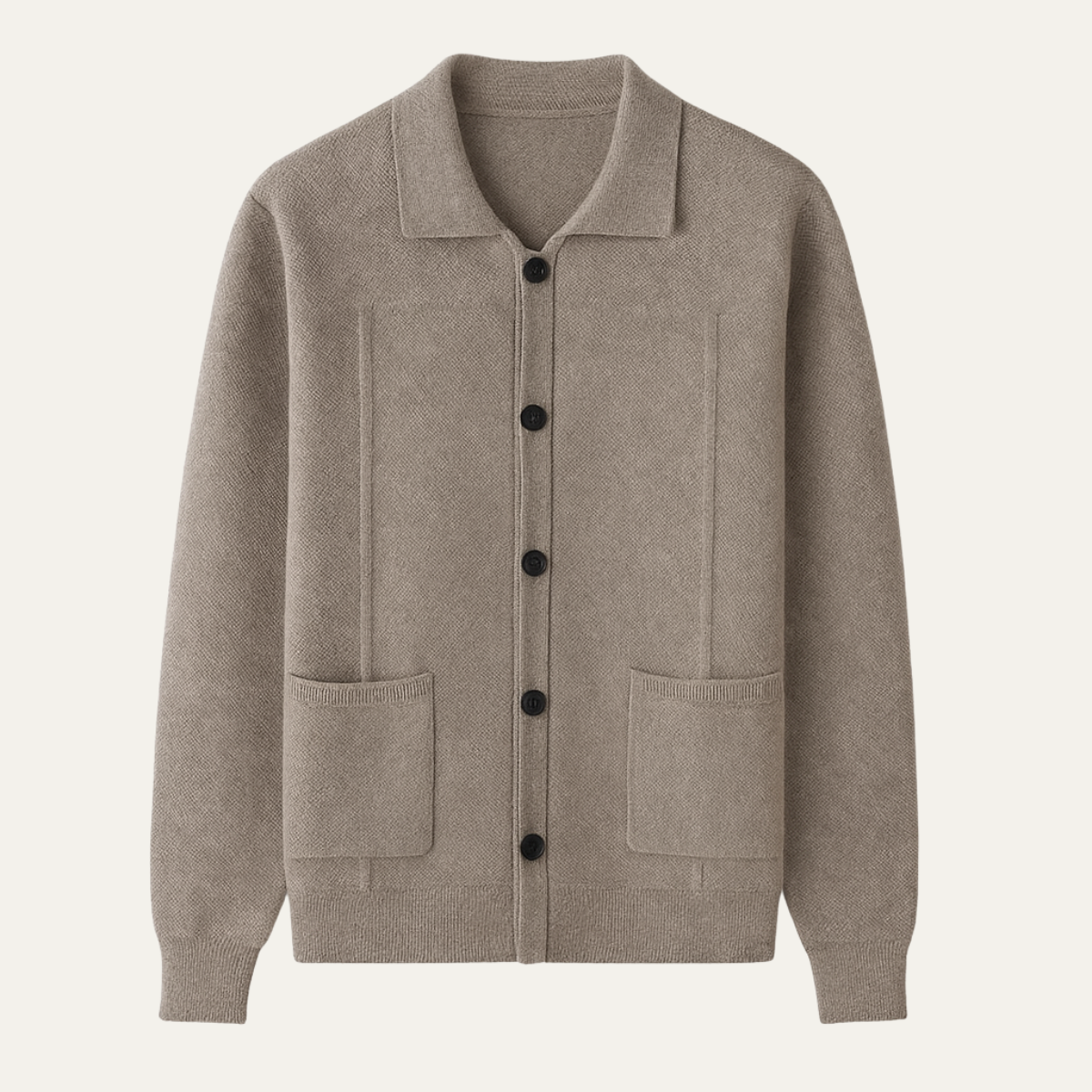 Marlow Men's Knit Cardigan Classic Smart Layer - Vonnera