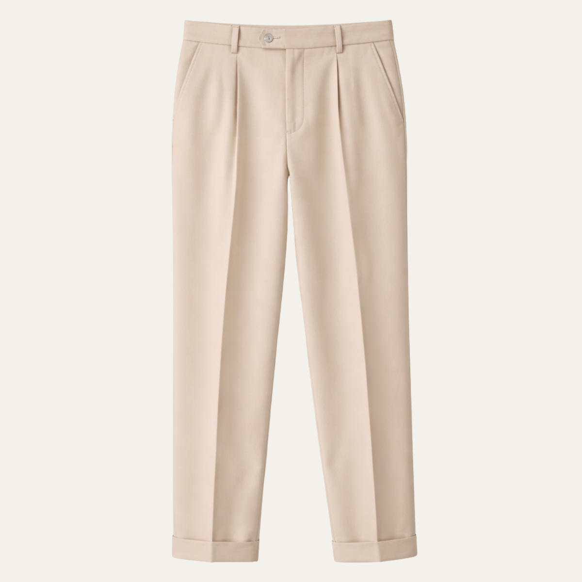Men's High Waist Straight Leg Business Trousers - Vonnera