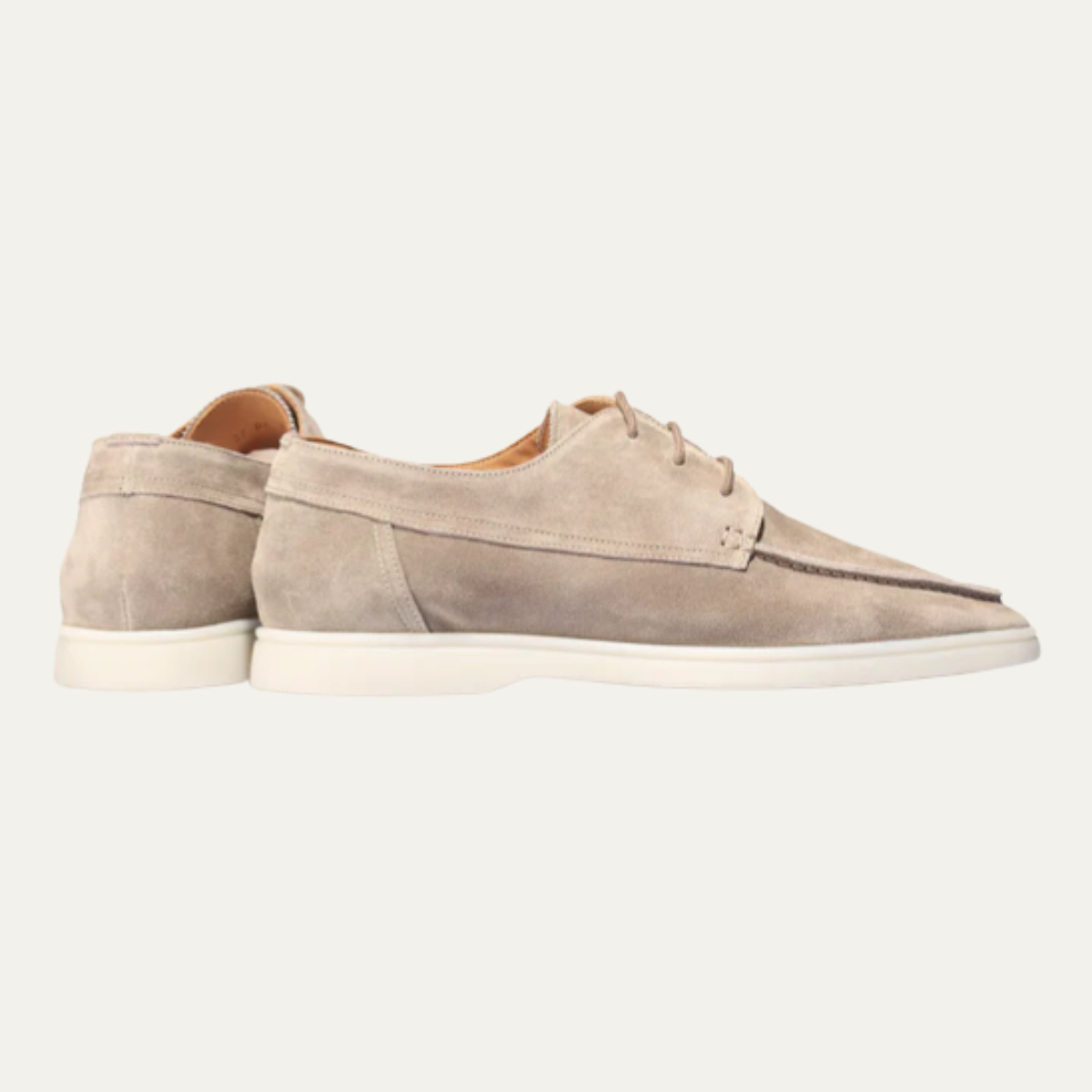 Men's Suede Slip On Loafers Classic Brown
