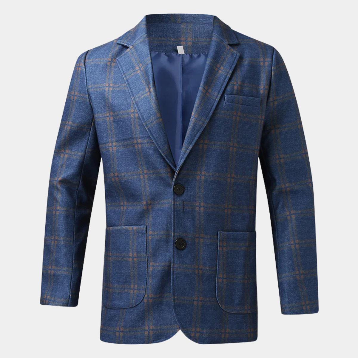 Men's Plaid Blazer Classic Fit Suit Jacket - Vonnera