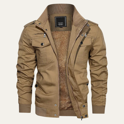 Macerata Men's Thermal Fleece Lined Military Jacket