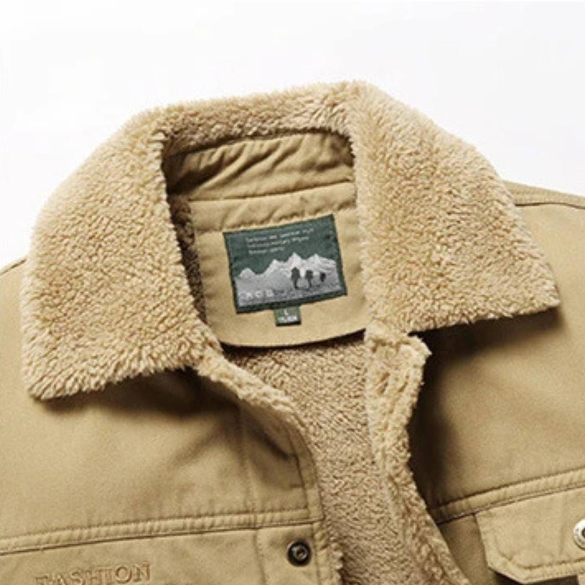 Men's Fleece Lined Sherpa Jacket Outdoor Winter Coat