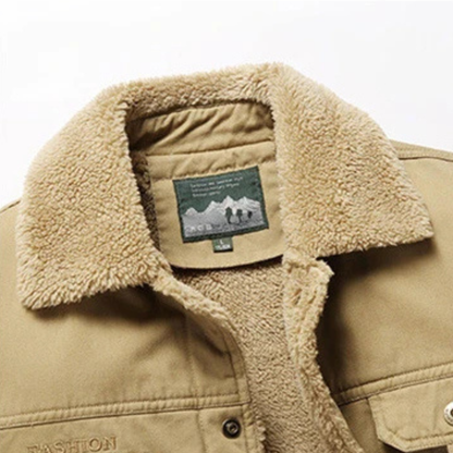 Men's Fleece Lined Sherpa Jacket Outdoor Winter Coat