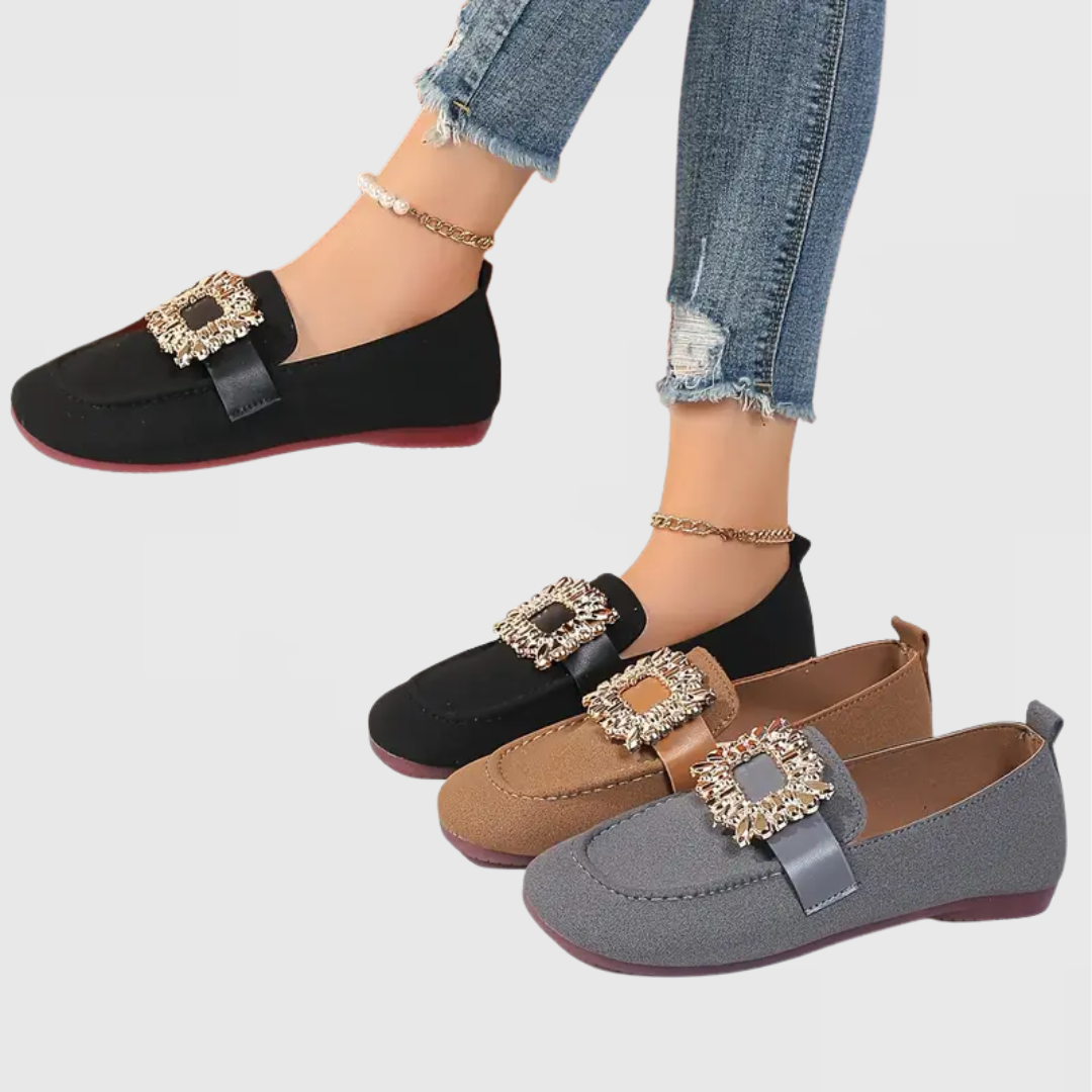 Women's Slip-On Loafers Square Toe