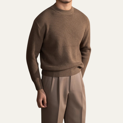 Mens Wool Crew Neck Sweater