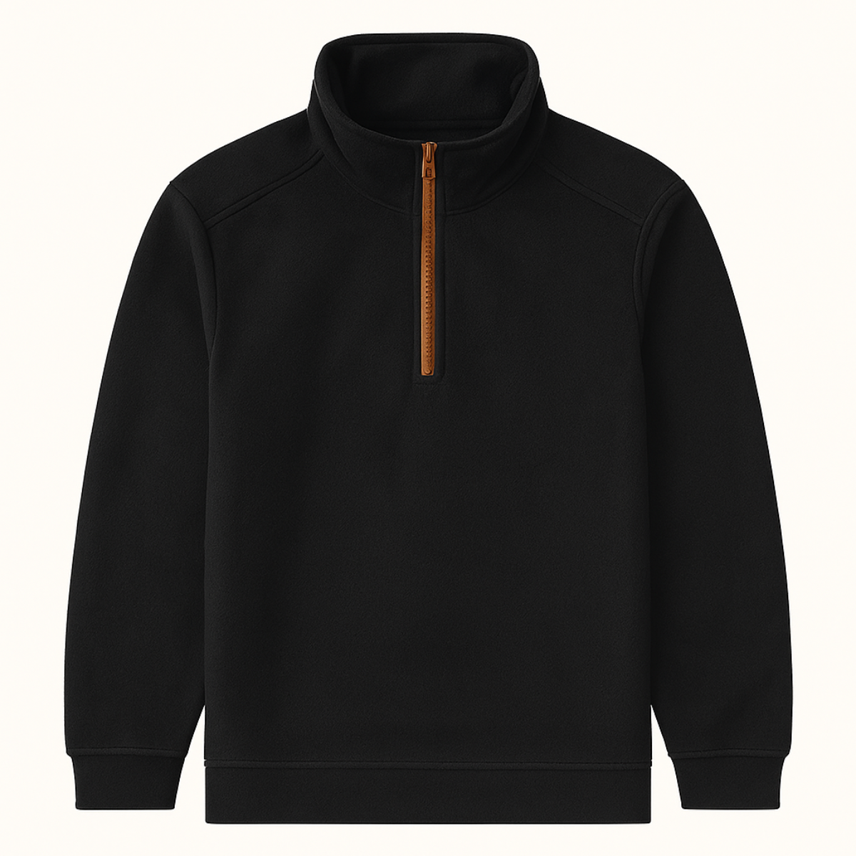 Men's Thick Fleece Half Zip Sweater - Vonnera