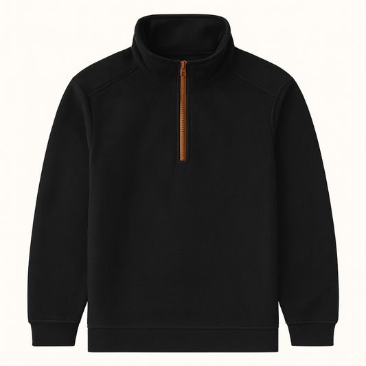 Men's Thick Fleece Half Zip Sweater - Vonnera