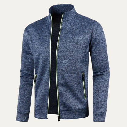 Men's Classic Knit Zip Up Jacket - Vonnera