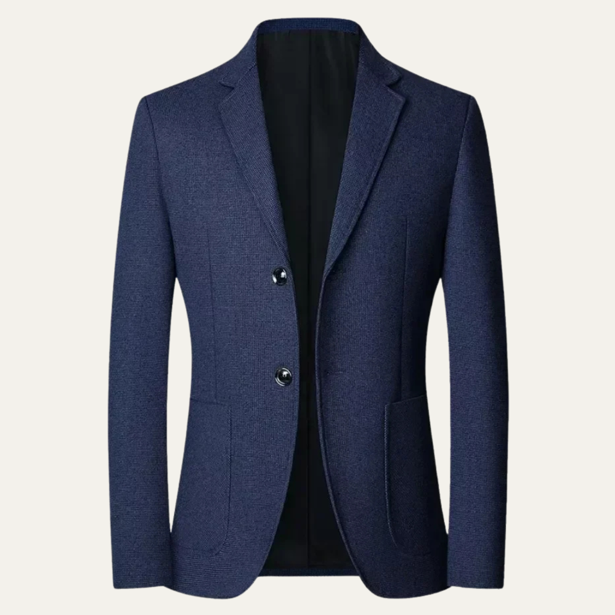 Men's Single Breasted Blazer Smart Casual Navy Blue