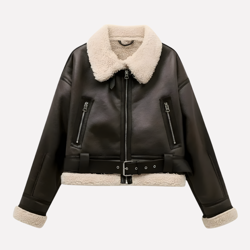 Women's Belted Hem Jacket - Vonnera