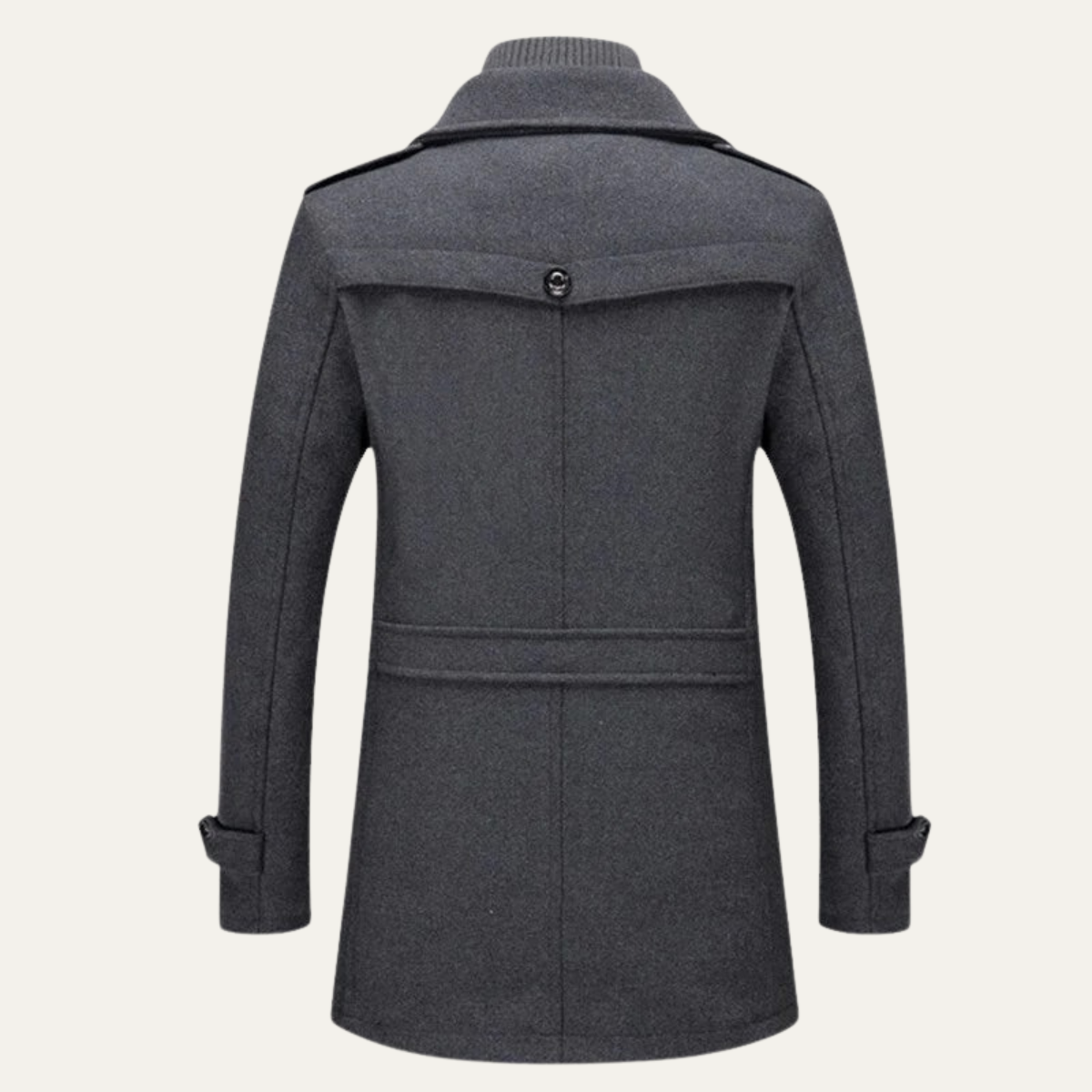 Men's Smart Trench Coat Stand Collar Waterproof