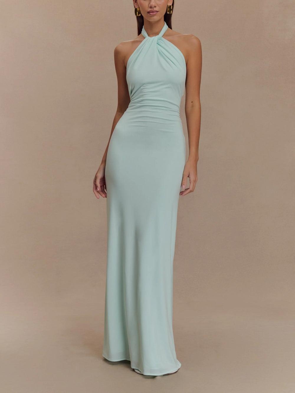 Women's Halter Maxi DressSlinky - Vonnera