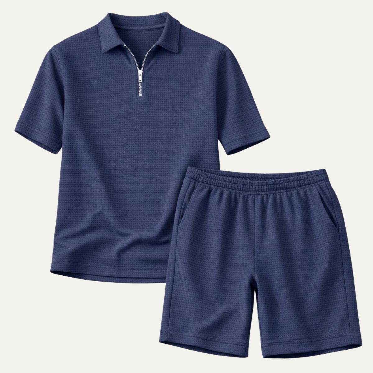 Men's Summer Polo Shirt And Shorts Set - Vonnera