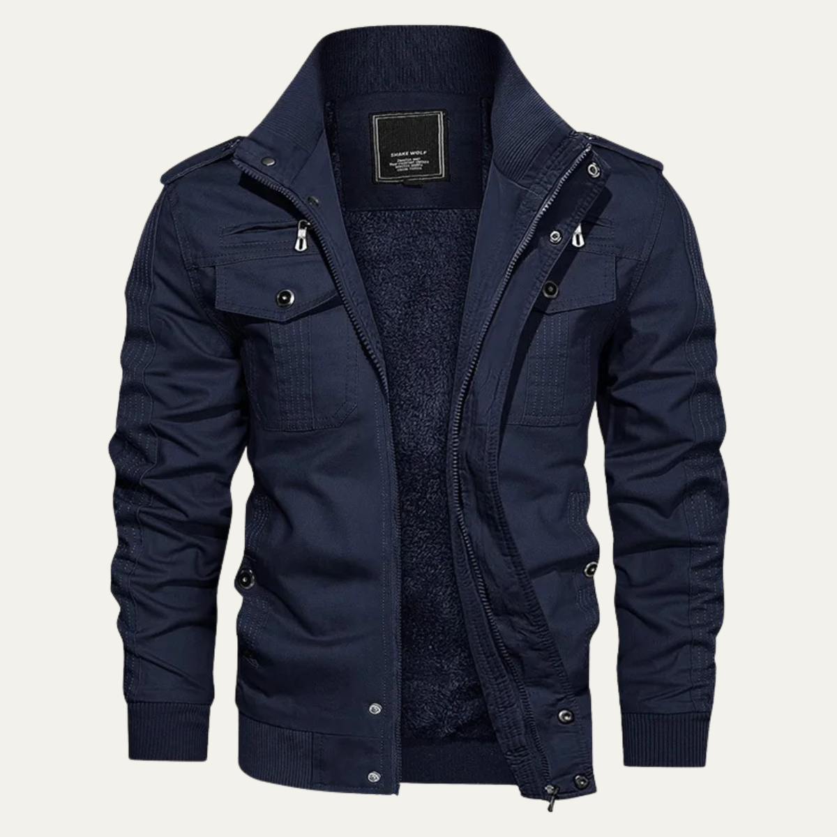 Macerata Men's Thermal Fleece Lined Military Jacket