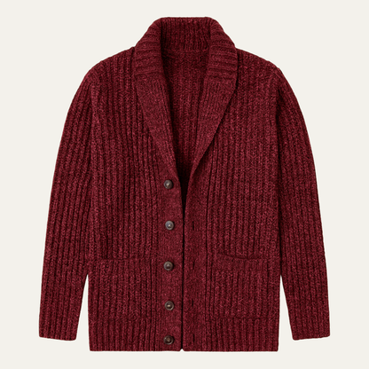 Montpellier Men's Knit Cardigan Shawl Collar Thick - Vonnera