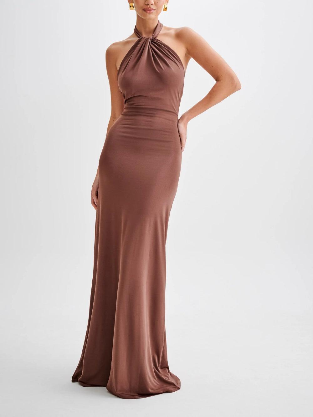 Women's Halter Maxi DressSlinky