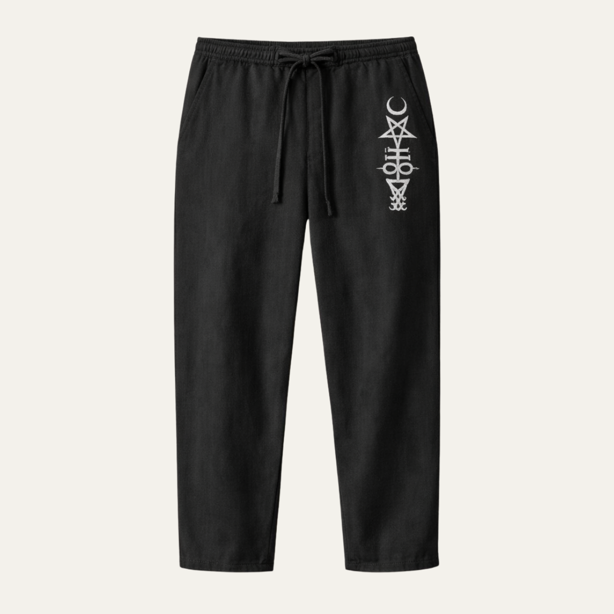 Men's Linen Wide Leg Drawstring Pants - Vonnera