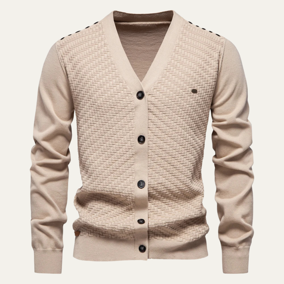 Men's Knit Cardigan Button Front Stylish - Vonnera